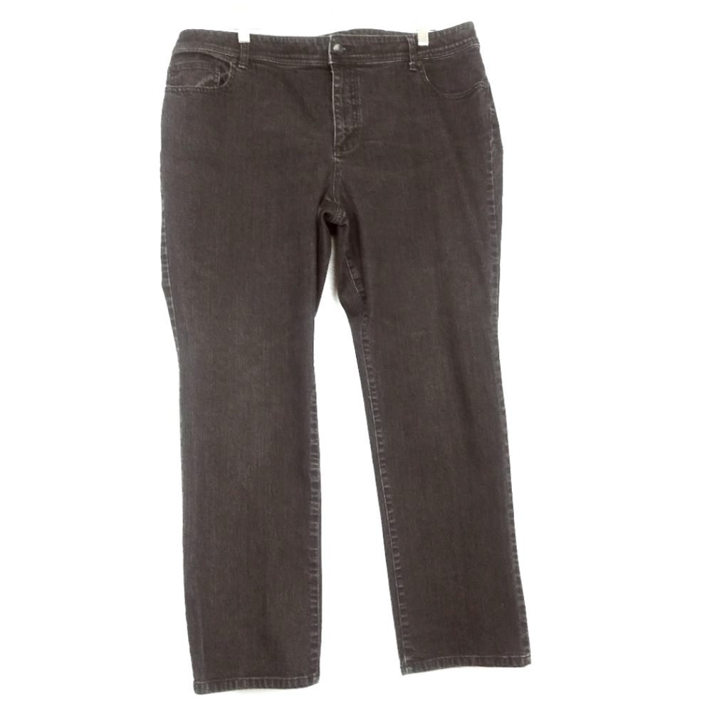 Additions by Chico's Jeans Pant Size 16/3 Short Black Straight Leg